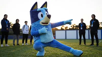 Barrow AFC mascot Bluey joined local teachers for a training day exploring the club's 125-year history, part of a...